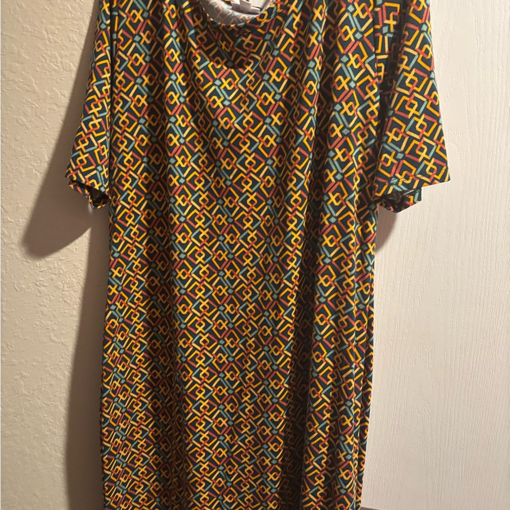 LuLaRoe Multicolor Geometric Dress